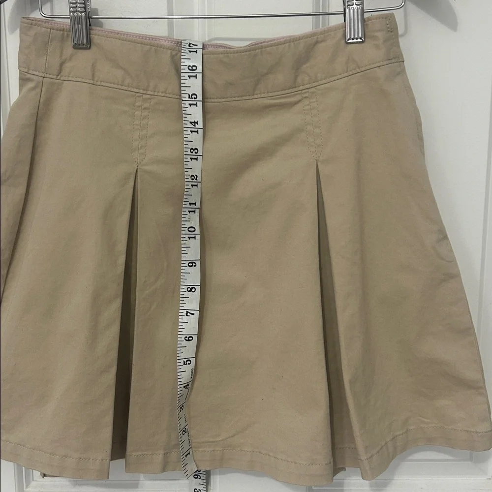GAP Kids Uniform Pleated Skort Khaki Size 16- Beige mini skort school uniform